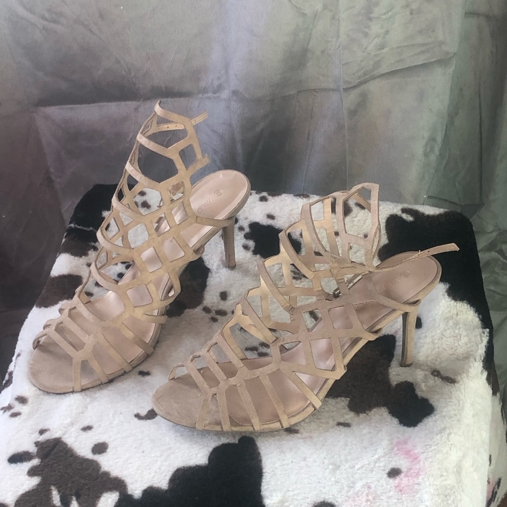 Caged High Heel Sandals